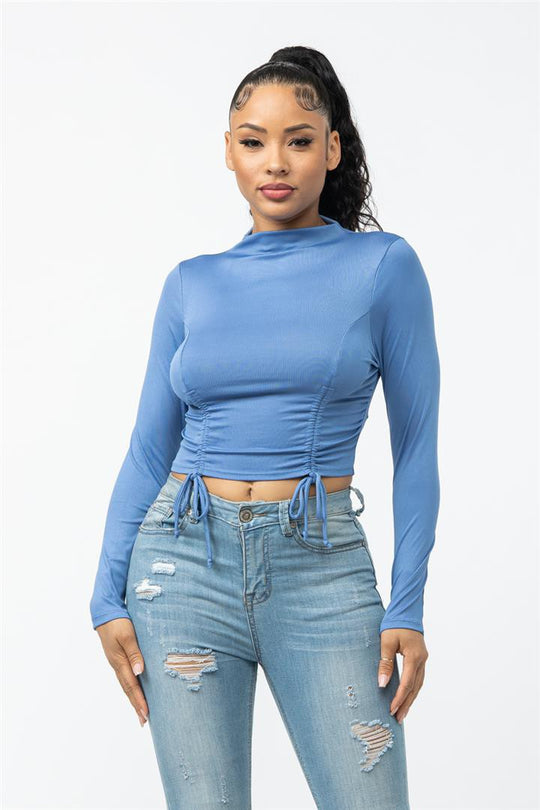 Front scrunch tied top